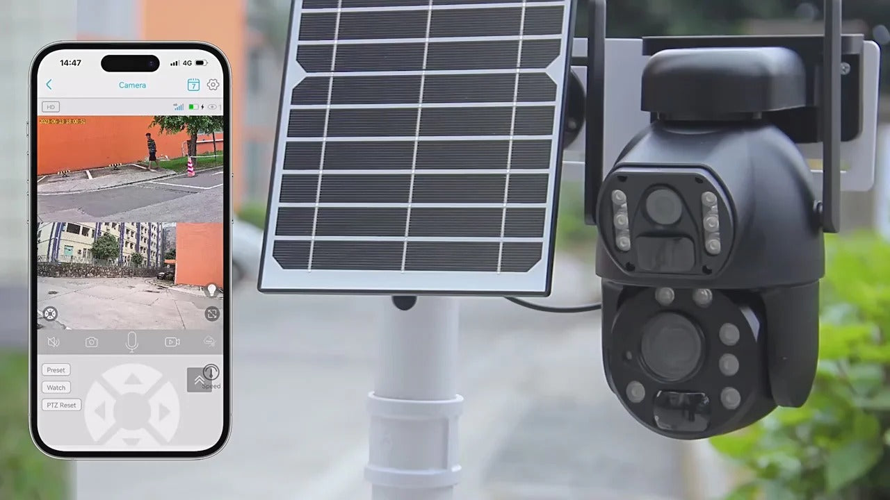 Wireless Solar Security Camera with Night Vision